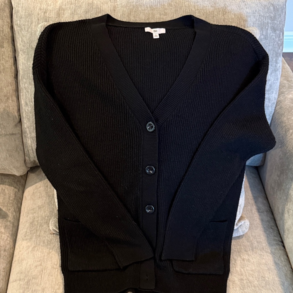 BP brand size S black cardigan sweater. Purchased @Nordstrom & worn only a few X